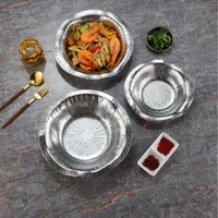 Russie transfrontalière Hengguang Commercial Dry Pot 304 Trois Couches En Acier Martelé Japonais Lotus Feuille Style Coréen Crabe Tom Yum Soupe Stock Pot Pot