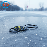 YTD YTD-020 Crampons à glace en caoutchouc respirants et antidérapants pour la randonnée sur neige, les bottes et les chaussures de sport