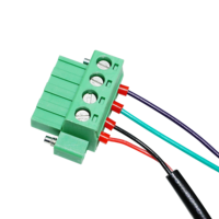Câblage femelle étanche M12 24awg avec borniers tubulaires, qualité garantie personnalisée