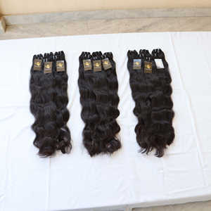 Vente en gros 30 pouces cambodgien non transformé indien brut temple vison humain cuticule aligné lâche profonde frontale vague naturelle haute - Product Image 1