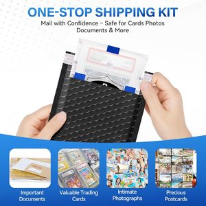 Custom Trading Card <strong>Mailing</strong> <strong>Kit</strong>, Graded Card Sleeves and Bubble Mailer Envelopes Set - Product Image 4
