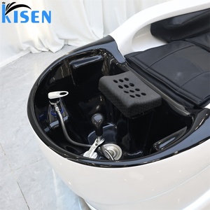 Équipement de salon de coiffure KISEN, lit de massage à circulation d'eau pour le corps entier, chaise de lavage des cheveux électrique avec éclairage LED - Product Image 5