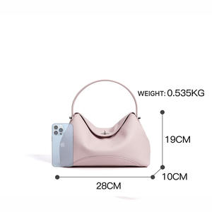 Bolso <span class=keywords><strong>de</strong></span> Hombro <span class=keywords><strong>de</strong></span> Cuero Vacuno <span class=keywords><strong>de</strong></span> Primera Calidad, Bolso <span class=keywords><strong>de</strong></span> Mano <span class=keywords><strong>de</strong></span> Cuero para Mujer con Cierre Vintage - Product Image 4