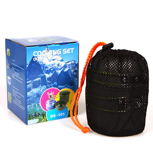 Juego de utensilios de cocina para acampar al aire libre, olla antiadherente de 4-5L, equipo de cocina ultraligero portátil para senderismo y pícnic - Product Image 5