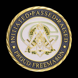 Уникальная монета из масона, позолоченная монета, символ масона, сувенирный подарок, элегантная религиозная Коллекционная памятная монета - Product Image 6