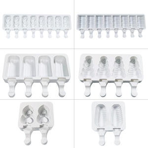 Meilleure vente, moule à glace en Silicone avec bâtonnet en bois pour enfants - Product Image 2