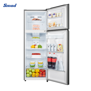 Smad 247L Frost Free Double Door Stainless Steel Top Freezer Refrigerator With <b>Water</b> <b>Dispenser</b> for DDT-326WH Home Fridge Refrige - Product Image 2
