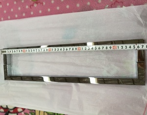 Everstrong Brass Chrome Tắm Vuông cửa kéo xử lý jb007-bàn chải Nickel & Satin Brass kết thúc | phòng tắm cửa phần cứng - Product Image 4