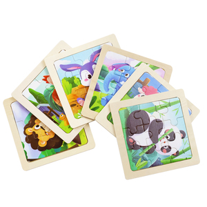 Portable enfants en bois animal puzzle maternelle transport fruits océan éducation précoce cognitif puzzle conseil pour enfant - Product Image 1