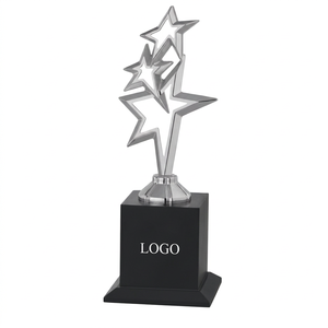 Trophée Étoile avec Logo Gravé au Laser, Impression UV, Base Métallique Plaquée, Modèle 653, Portable pour Sports et Jeux - Product Image 4