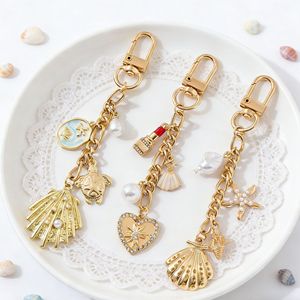 Cute Marine Life <strong>Keychain</strong> Durable Alloy Bag Pendant Decorative Charm for Keys Handbag Travel Accessories Gift for Beach Lovers - Product Image 1