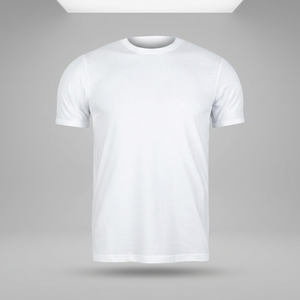 Camiseta de Algodón Tejido Premium Unisex, 100% Algodón Peinado, Manga Corta, Corte Regular, 300g, Patrón a Cuadros en la Parte Delantera para Impresión y Personalización - Product Image 1