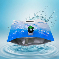Pochette à bec transparente personnalisée 5L 10L sans BPA sac pliable en plastique de qualité alimentaire pour le stockage de l'eau potable