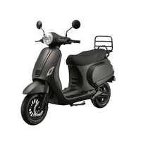 Moped électrique étanche en alliage d'aluminium avec batterie au lithium amovible, moteur sans balais, 1500W, 55KM/H, certifié EEC COC CE