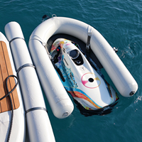Plateforme flottante gonflable pour bateaux pneumatiques, quai gonflable pour sports nautiques Sea Bob, zone sécurisée pour le stockage des Sea Bob