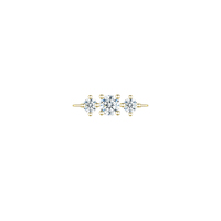 Connecteur en Or Moissanite AU375, Petit Charme en Or 9K pour la Fabrication Permanente de Bracelets et Colliers DIY