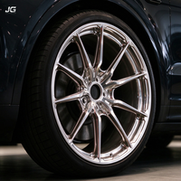 Jantes de voiture forgées en aluminium JG 17 18 19 pouces 5x120 PCD, cinq trous, finition argent poli, double 5 branches, pour BMW M3 M4 F80