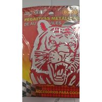 Pegatinas Metálicas para Coche Maxeed, Diseño de Tigre, 82x28 cm, Accesorios para Auto