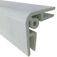 Profilé extrudé en PVC blanc en forme de H - Durable pour la construction, l'extérieur et les applications extérieures