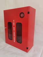 Kabinet Pemadam Kebakaran Tipe Dinding Samping, Kapasitas 6kg 9kg, Bahan Stainless Steel 304 Warna Perak/Merah