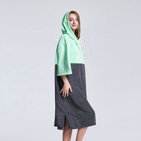 Vente en gros Serviette poncho à capuche personnalisé pour le surf Robe à langer à capuche