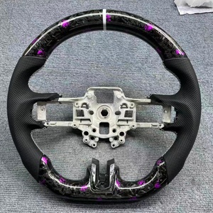 Volant de voiture en fibre de carbone forgé sur mesure pour Ford <span class=keywords><strong>Mustang</strong></span> S550 6ème génération Coupé 2015-2024 <span class=keywords><strong>GT</strong></span> 350 500 R Shelby - Product Image 4