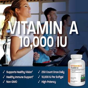 Soporta una visión saludable Sistema inmune Premium 10.000 IU Retinol <span class=keywords><strong>Vitamin</strong></span> a Softgels Capsule - Product Image 2