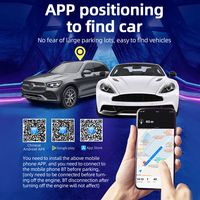 Lecteur MP3 de voiture 1 DIN avec application de localisation de voiture, assistant vocal, radio FM, USB/TF/AUX, enregistrement audio, lumière 7 couleurs, stéréo universel