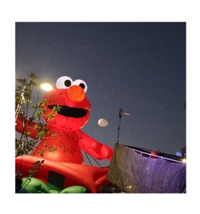 บอลลูนขบวนพาเหรดตัวการ์ตูน <span class=keywords><strong>Elmo</strong></span> เป่าลมแบบกำหนดเองสำหรับขาย - Product Image 4