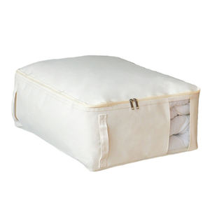 Haute qualité pliable coton lin tissu vêtements couette couette sous-vêtements garde-robe boîte de rangement vêtements sacs de rangement organisateur - Product Image 5