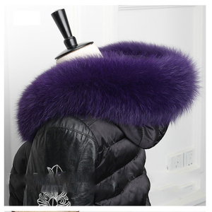 MWFur, cuello de piel de zorro de gran tamaño, adorno para capucha, adorno de pelo de zorro hecho a medida para chaqueta, Cuello de piel de moda - Product Image 5