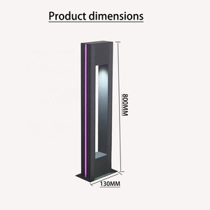 Lámpara de jardín de aluminio de alta calidad con diodo emisor de luz, decoración para césped, luz de columna para exteriores, patio, paisaje, camino. - Product Image 4