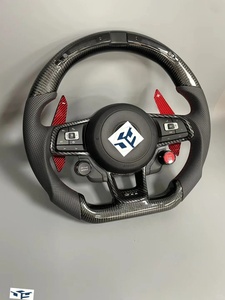 พวงมาลัยคาร์บอนไฟเบอร์สำหรับ Volkswagen Golf MK7 7 GTI R สำหรับ <span class=keywords><strong>VW</strong></span> POLO getta Passat B8 Tiguan - Product Image 2