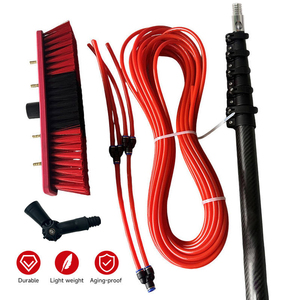 Meilleures ventes Brosse de <span class=keywords><strong>nettoyage</strong></span> de panneaux solaires alimentée par l'eau avec perche télescopique en aluminium de 3,6 m Équipement de <span class=keywords><strong>nettoyage</strong></span> de fenêtres Services personnalisés - Product Image 6
