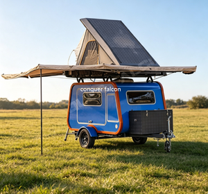 Caravane compacte Conquer Falcon, <span class=keywords><strong>remorque</strong></span> de camping, caravane en forme de larme - Product Image 1