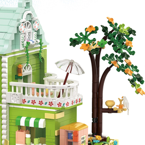 Nueva llegada DIY <span class=keywords><strong>Mini</strong></span> ladrillos figuras estilo Montessori casa de muñecas juegos de bloques de construcción juguete educativo perfecto niños artículos de regalo - Product Image 3