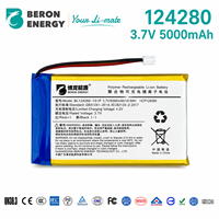 Batterie LiPo polymère au lithium OEM 3,7 V 5000 mAh 124280 1S1P pour routeur WiFi et appareils IoT