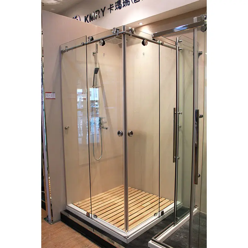 Kmry Luxury Frameless Prefabricated Shower Room Bedroom Bathroom Slide Shower Enclosure