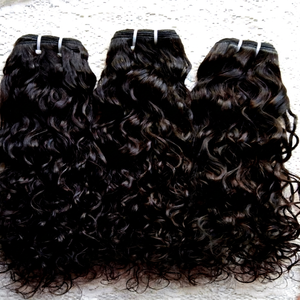 Extensions de cheveux humains indiens naturellement bouclés Remy, double trame, 100 % vierges, qualité supérieure, provenant d'un seul donneur, marque NANDEE HOUSE - Product Image 1