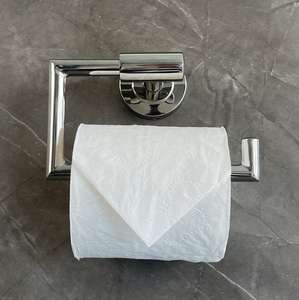 Porte-papier toilette mural en acier inoxydable - Support de rouleau de papier hygiénique en métal durable pour salle de bain et cuisine d'hôtel - Product Image 3