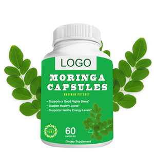 Suplemento Herbal de Marca Privada OEM ODM, Suministro al por Mayor, Fórmula Natural, 500 mg, 60 Cápsulas, Cápsulas de Moringa - Product Image 1