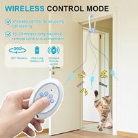 Juguete para mascotas OEM ODM, juguete colgante para gatos con adhesivo para puerta, ratón de peluche multien movimiento para proveedores mundiales de artículos para mascotas