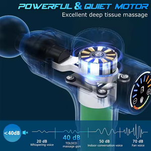 Pistola de Masaje Muscular Eléctrica Portátil Inalámbrica de Cuerpo Completo 2026, Pistola de Masaje <span class=keywords><strong>Mini</strong></span> de Tejido Profundo con 10 Cabezales - Product Image 5