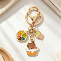 Offre Spéciale : Adorable Pendentif Sac Animalier Kawaii, Mini Porte-clés Capybara Dessin Animé pour Décoration de Sac à Dos, Cadeau de Fête, Fournitures pour Cadeaux de Vacances