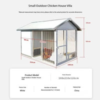 Poulailler préfabriqué pour l'élevage des oiseaux, en acier galvanisé ventilé avec maille, pour poules pondeuses, fourniture OEM professionnelle