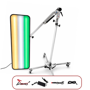 Panneau réflecteur LED robuste pour réparation de bosses, outil de réparation de carrosserie avec support réglable - Product Image 6