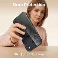 Coque magnétique scintillante antichoc transparente pour iPhone 18 Pro Max avec chargement sans fil, compatible iPhone 17, 16e, 15, 14