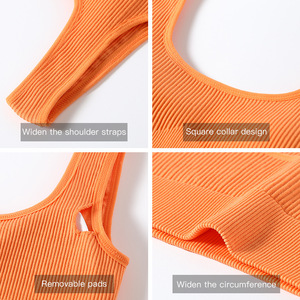Biancheria intima sportiva da donna di alta qualità senza anello in acciaio raccolto reggiseno Shock da corsa Yoga può essere indossato all'esterno della canotta - Product Image 3