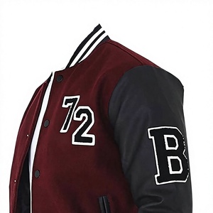 Chaqueta de Invierno Estilo Letterman de Alta Calidad LONG MISSION INDUSTRY, Nuevo Estilo Moderno, 100% Algodón y Lana, Transpirable e Informal - Product Image 5