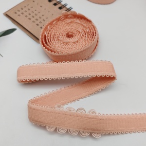 Bande élastique pour emballage cadeau, ruban élastique en tissu jacquard avec logo personnalisé, 19 mm, pour vêtements de bébé, bretelles de soutien-gorge, bordure picot. - Product Image 3